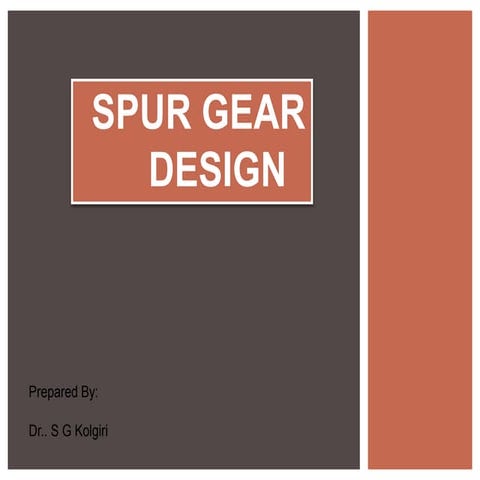 Spure gear deging unit 1