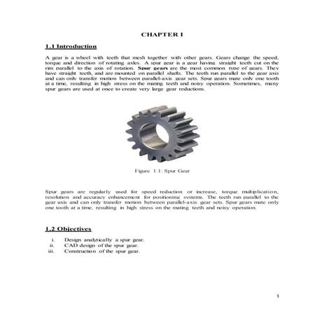 Spur Gear, machine design paper by Amitav Roy
