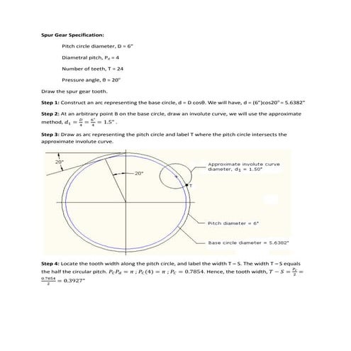 Spur gear tooth a | PDF