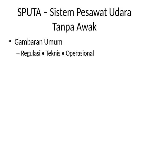 Comprehensive Overview of SPUTA: Regulations, Technical Specs, and ...