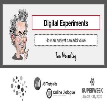 Keynote Ton Wesseling at Superweek 2020: How an analyst can add value!