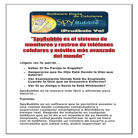 Spybubble como funciona