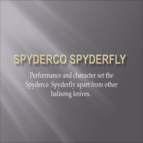 Spyderco Spyderfly