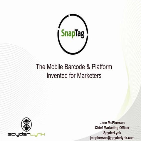 SpyderLynk SnapTag Overview 062011 2