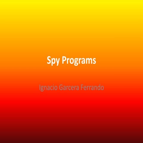 Spy Programs