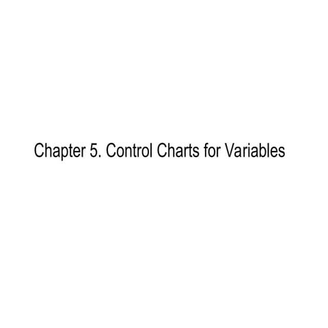 supplier quality management systemControl Charts for Variables