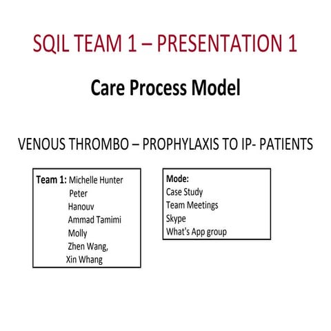 VTE core measures | PPTX