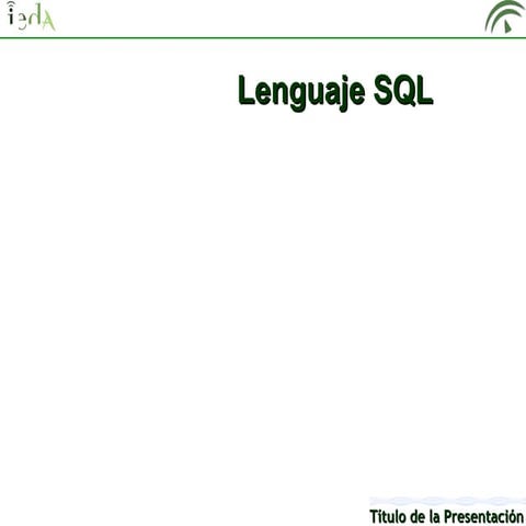 SQL para IEDA