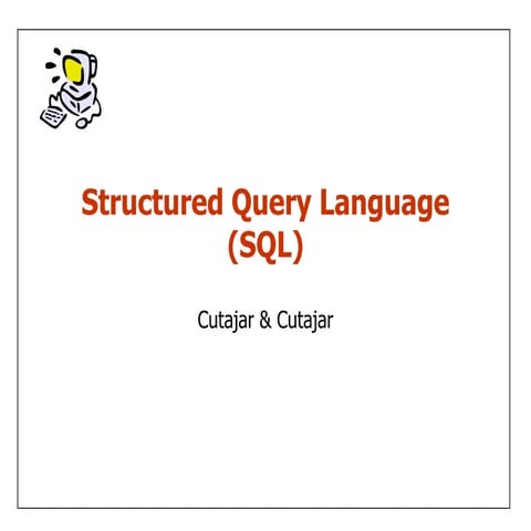 SImple SQL | PPT