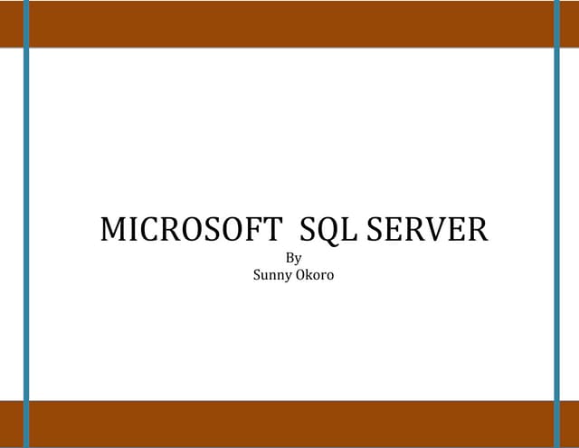 Microsoft SQL Server 2008 R2