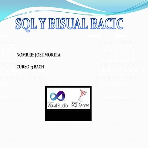 Como utilizar sql en visual basic 6 | PPTX