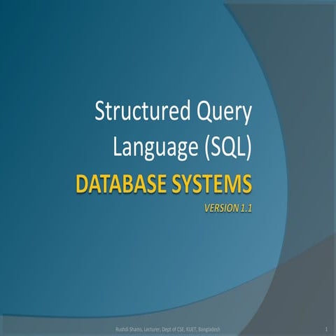 Sql | PPT