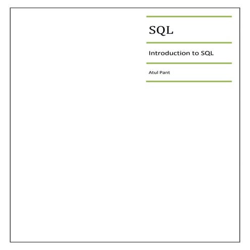 Sql | PDF