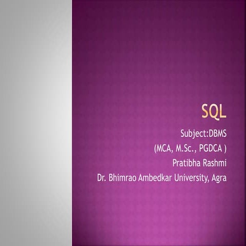 Sql | PPT