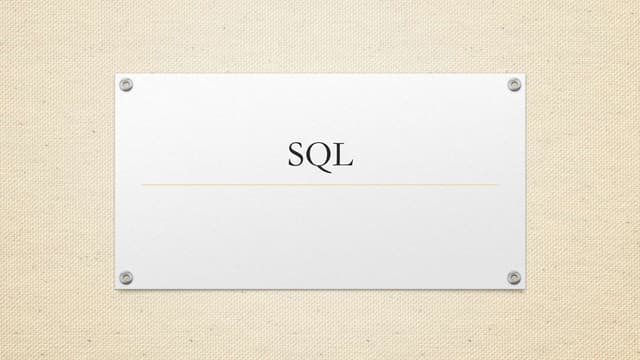SQL