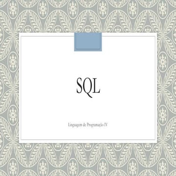 Aula de SQL - Básico | PDF