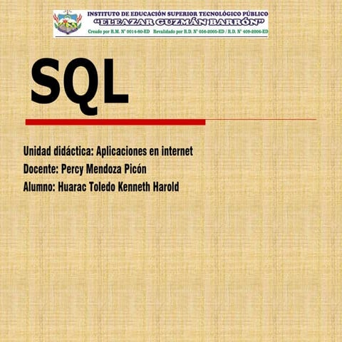 SQL - HUARAC TOLEDO ENNETH HARLOLD.pptx