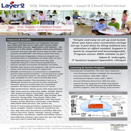 SQL Server Data Synchronization with Office 365 | PDF