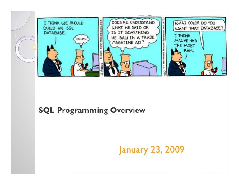 SQL Overview