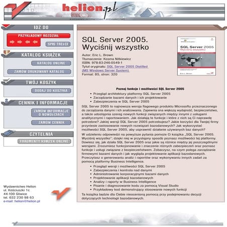 SQL Server 2005. Wyciśnij wszystko