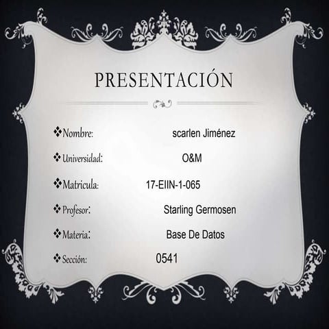 Presentacion de Microsoft SQL Server. | PPTX