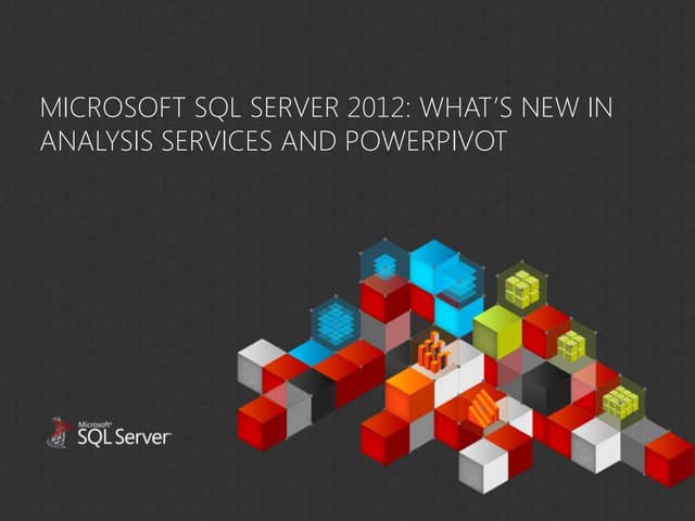 Novidades do Analysis Services e PowerPivot SQL 2012