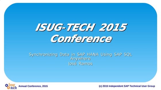 Synchronizing Data in SAP HANA Using SAP SQL Anywhere