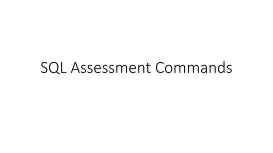 Presentation slides of Sequence Query Language (SQL) | PPT