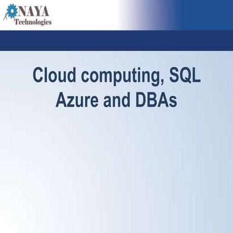 Sql Azure - Adi Cohn