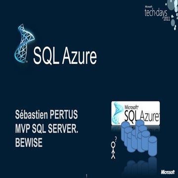 SQL Azure, la base de données dans le cloud