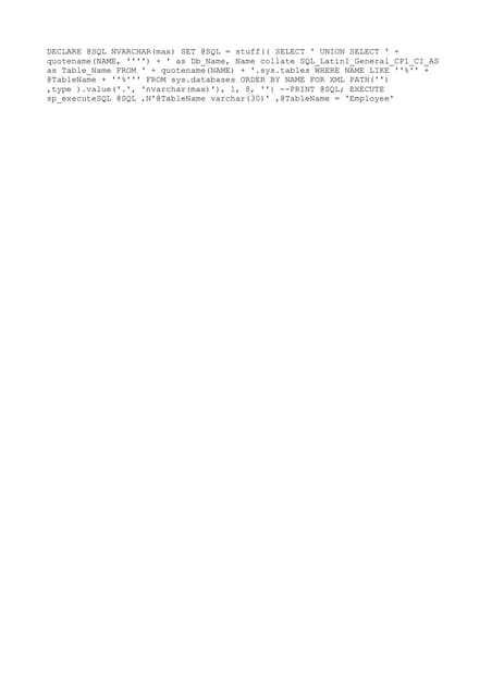 Sqlcusesprac