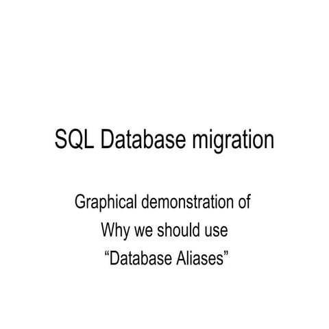 Sql Database Migration | PPT