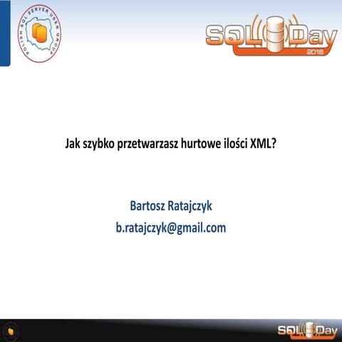 Jak szybko przetwarzasz hurtowe ilości XML?