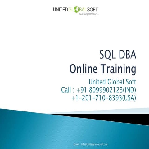 SQL DBA Training in India | PPT