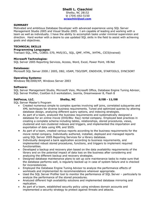 Sql Developer Resume cover letter best sql developer resume sample oracle samplepl sql developer resume sample extra medium size Sql Developer Resume Sql Developer Resume andrej friedman sql developer resume andrej friedman5050 s lake shore dr 3606 chicago il 60615 andrejfriedman Sql Developer Resume