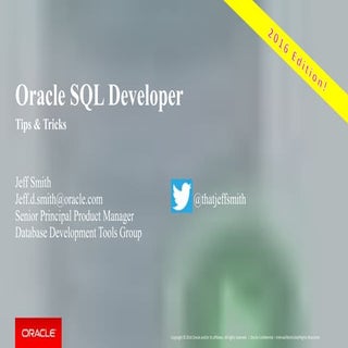 Oracle SQL Developer Tips & Tricks