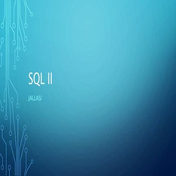 Sql ii
