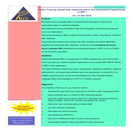 Pelatihan AS/400 | PDF