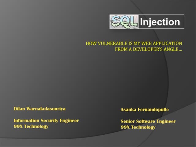 Sql injection