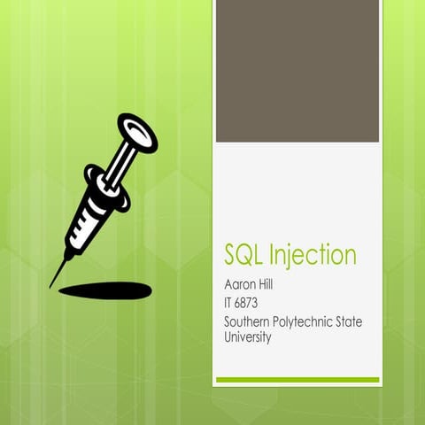 Sql injection | PPT
