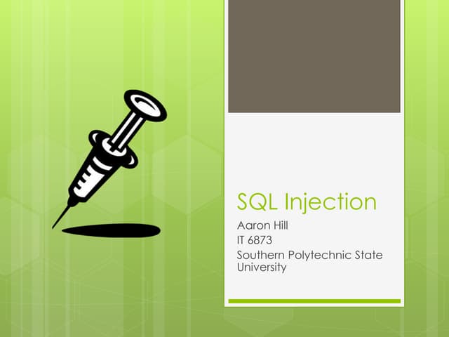 Sql injection 