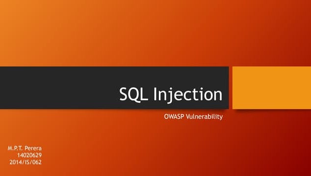 Sql injection