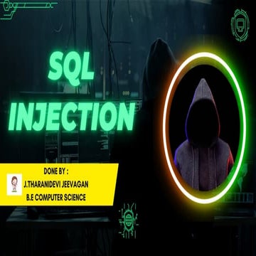 SQL Injection Introduction and Prevention | PPTX