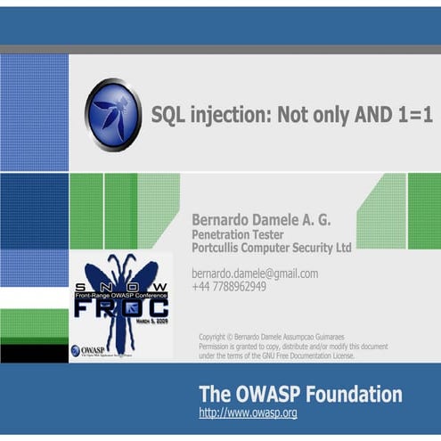 SQL injection: Not only AND 1=1