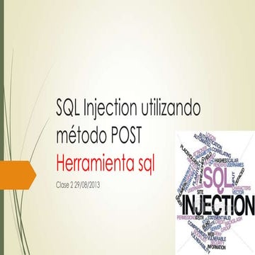 Sql injection utilizando método post