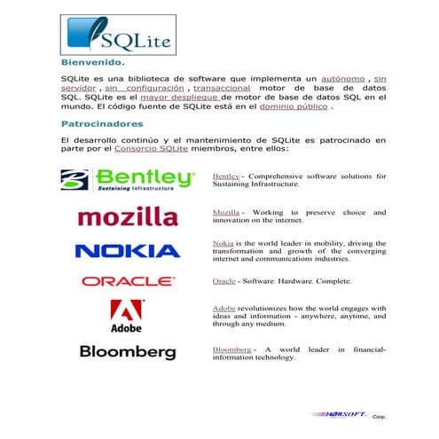 Sqlite Base de Datos | PPTX