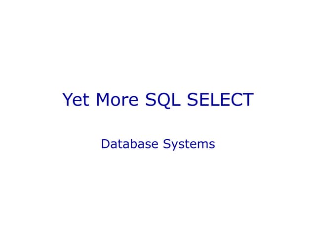 SQL Queries