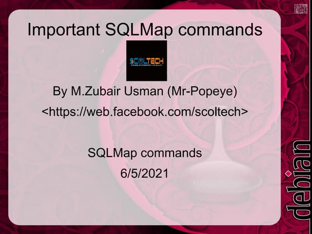 Important SQLMap commands
