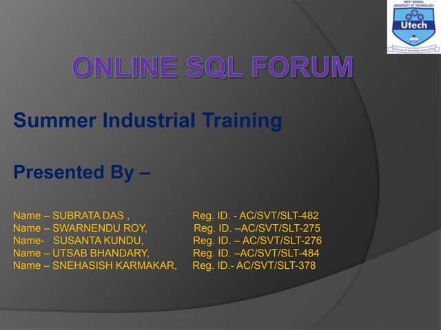 Sql ppt