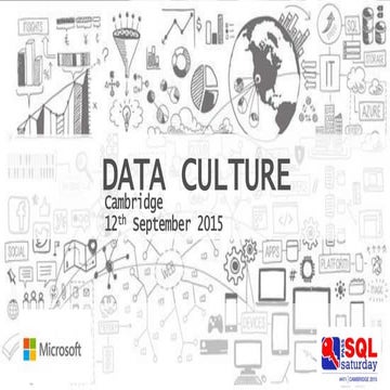 SQL Saturday Cambridge Keynote Sept 12th 2015